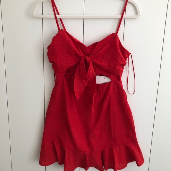 Hello Molly Red Mini Dress - Picture 1 of 8